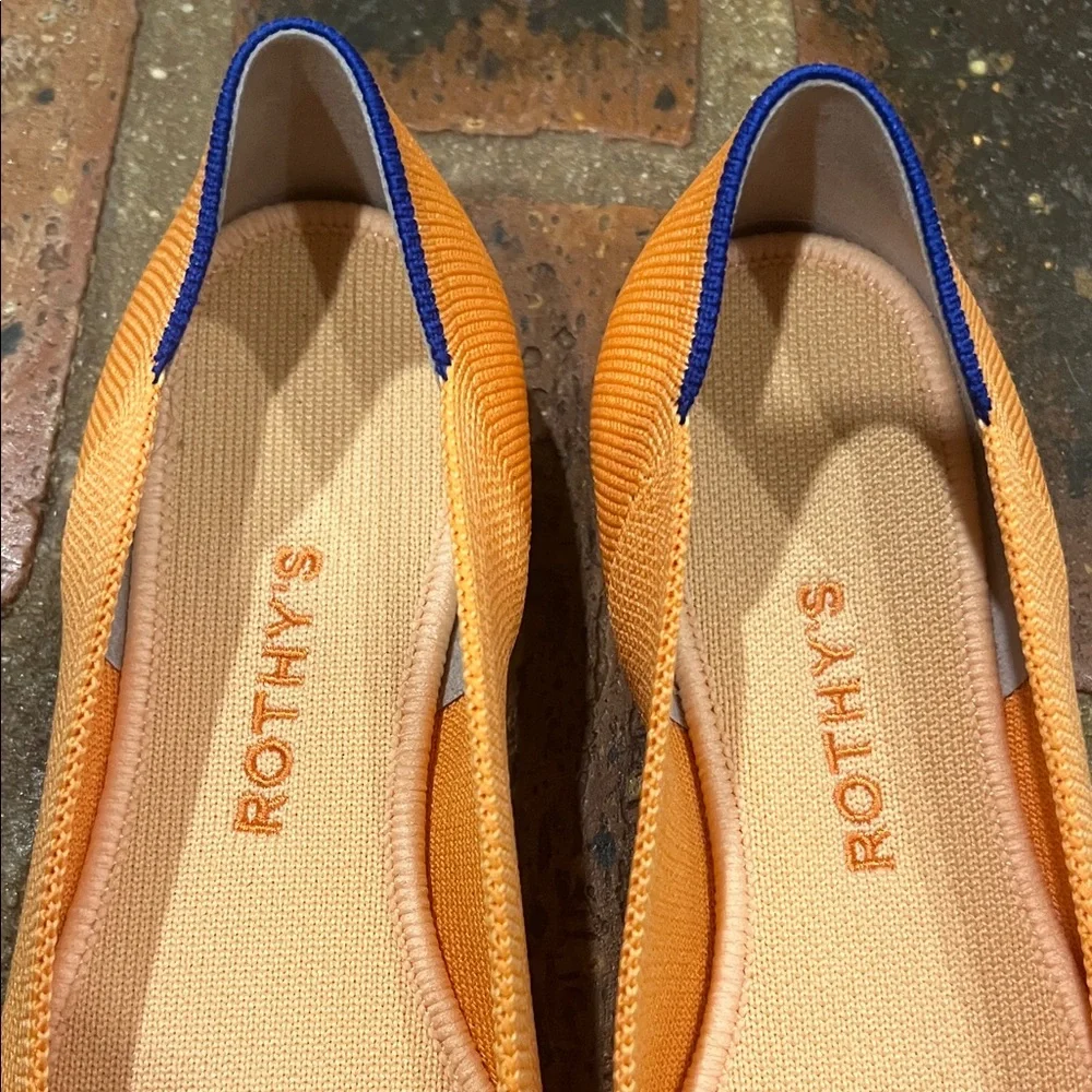 Rothy's Women's Orange rounded toe Flats - Picture 4 of 11